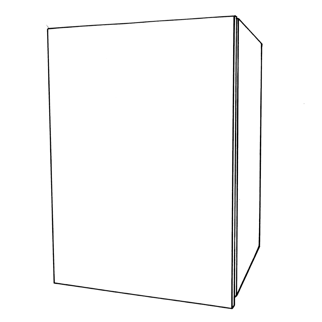 Wall Cabinet Single Door Lefthand Hung 310mm Deep