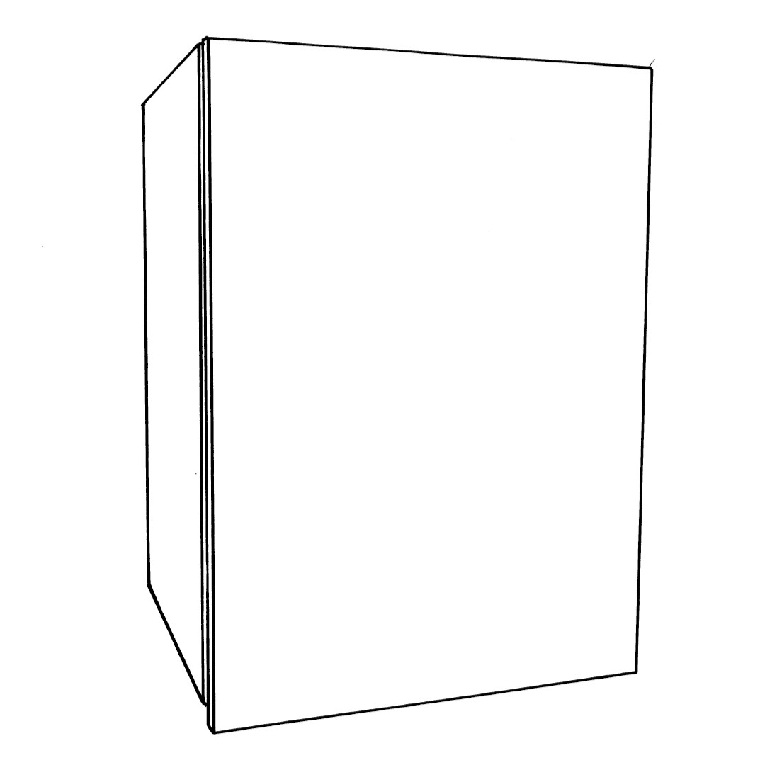 Wall Cabinet Single Door Righthand Hung 310mm Deep