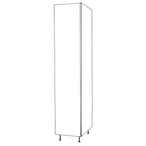 Wardrobe Single Door Lefthand Hung with Shelves and Drawers